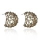 Brinco Claudia Arbex Oprah Meia Argola Ouro