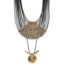 Colar Camila Klein Ouro CKL Kit Ouro Velho e Grafite