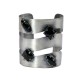 Bracelete Maria Chic Acessórios Vazado Pedras Prata Envelhecido